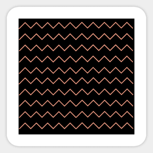 Black zigzag pattern Sticker